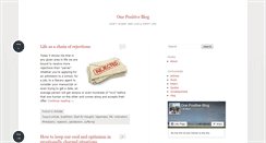 Desktop Screenshot of monepositiveblog.com